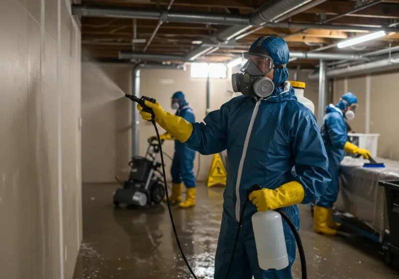Basement Sanitization and Antimicrobial Treatment process in Pharr, TX